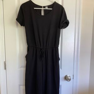 black jumpsuit